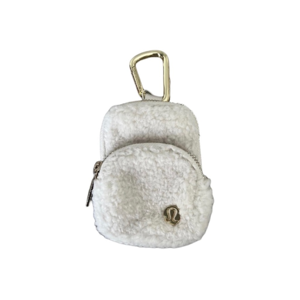 Lululemon white coin purse